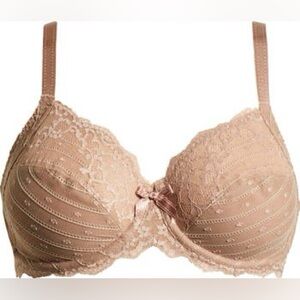 Chantelle Rive Gauche | Lace Underwire Bra | Nude Tan | 32D